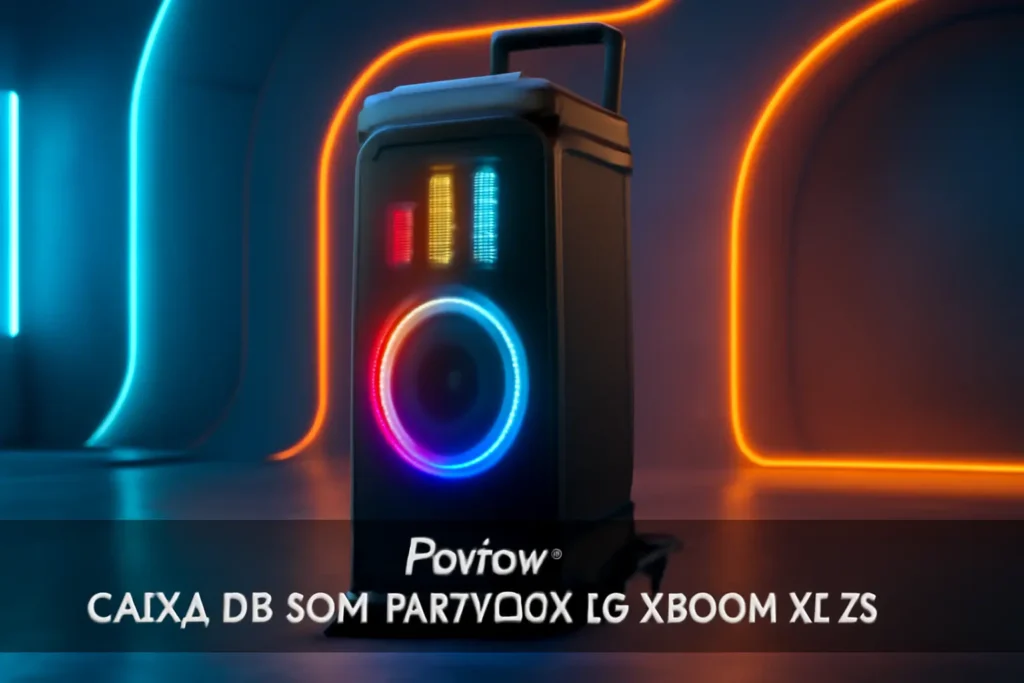 CAIXA DE SOM PARTYBOX LG XBOOM XL7S – 250W RMS, DISPLAY DE PIXEL LED, BLUETOOTH 5.1, 20H DE BATERIA, IPX4, SOUND BOOST, ALÇA TELESCÓPICA E RODAS