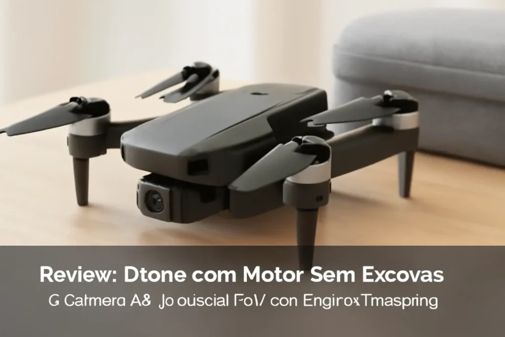 Drone com Motor Sem Escovas e Câmera 4K: Dobrável FPV com Estojo de Transporte
