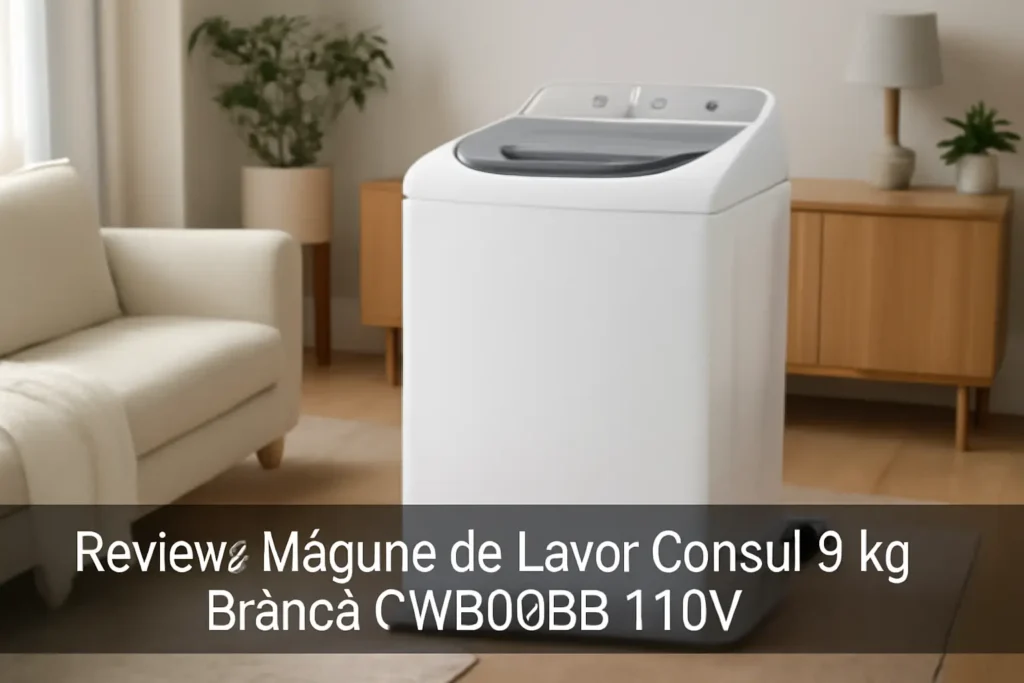 Máquina de Lavar Consul 9 kg Branca CWB09BB 110V: Alta Eficiência e Economia