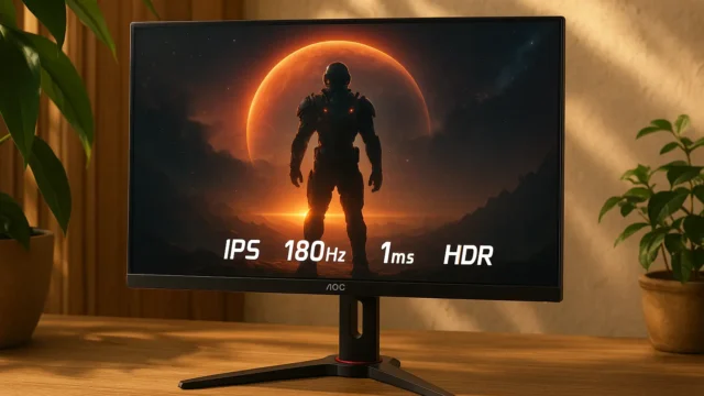 Monitor Gamer AOC 24" 180Hz 1ms HDR IPS: desempenho real