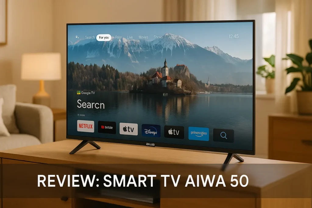 Smart TV Aiwa 50”: imagem vibrante e som imersivo