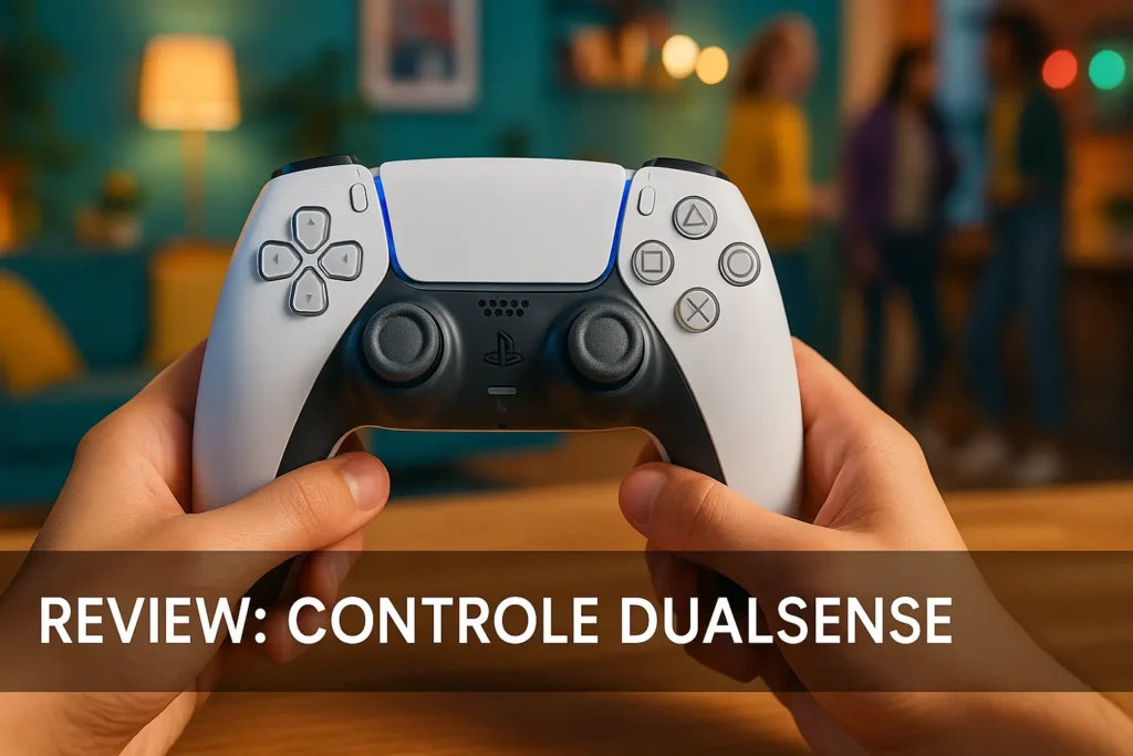 Controle Dualsense Cosmic Red: imersão e conforto