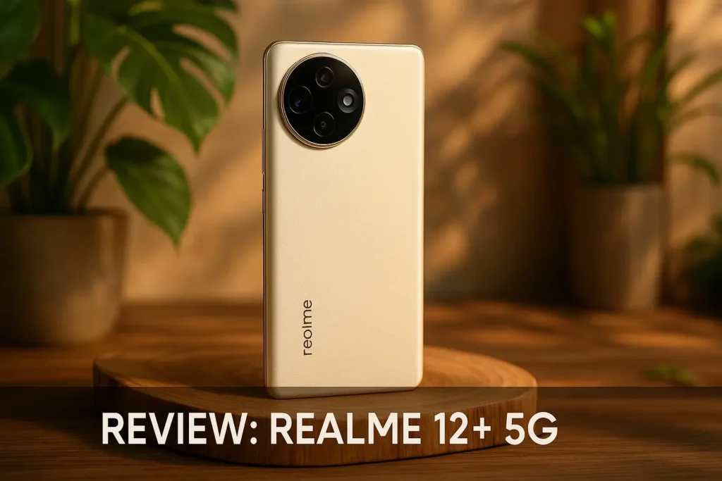 Realme 12+ 5G: desempenho e elegância verde