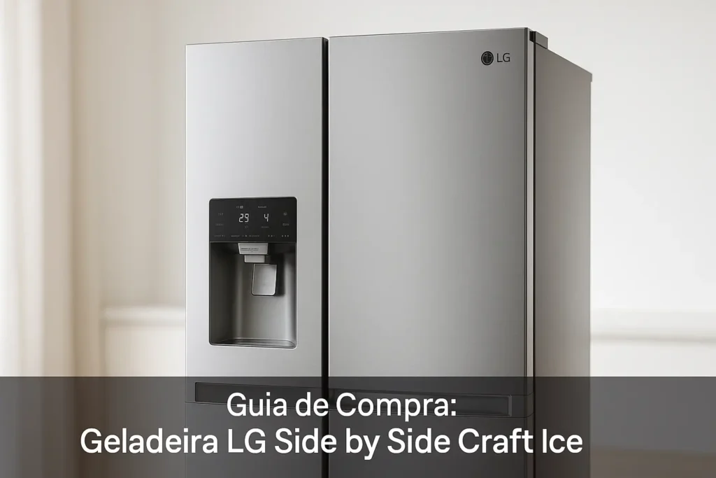 5 Geladeiras LG Side by Side Craft Ice com Suporte Premium