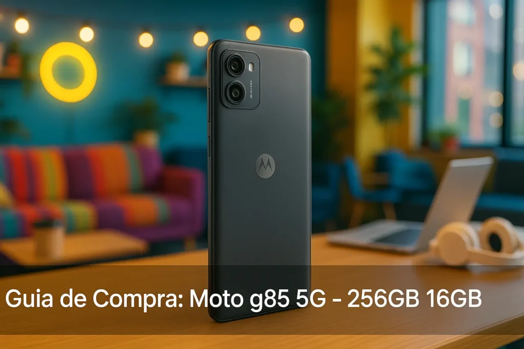 Top 5 smartphones Moto G85 5G com 256GB e 16GB RAM