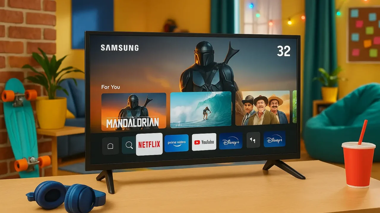 Guia rápido: 6 Samsung Smart TV 32 com mais recursos em 2025
