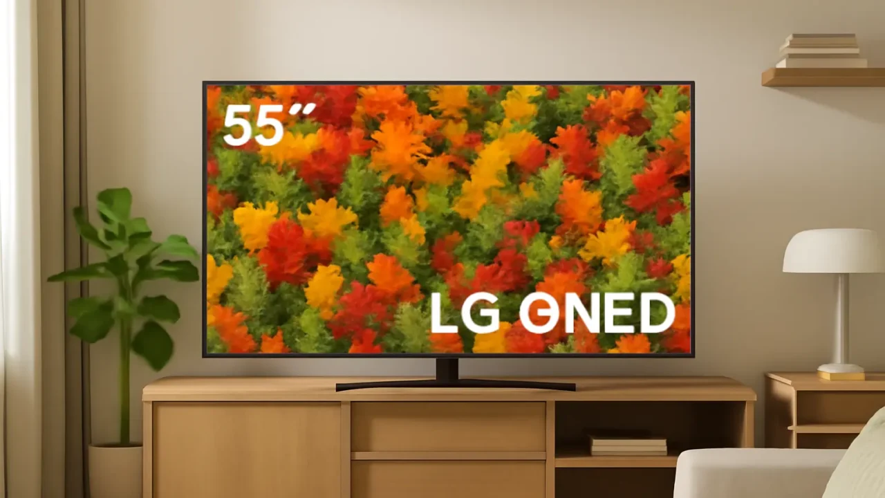 6 TVs LG 55" 4K QNED com nota máxima dos usuários em 2025