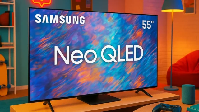 TV Samsung NEO QLED 55 polegadas até R$5.399 com avaliações ★4,6