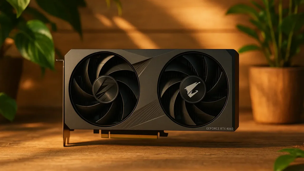 6 placas de vídeo 4060 Aorus com design premium por preço justo
