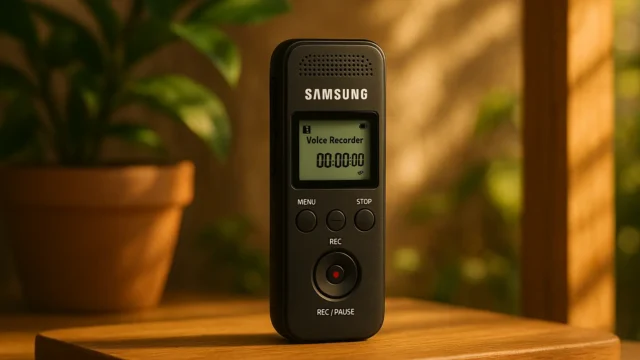 Gravador de voz Samsung barato e confiável para qualquer bolso