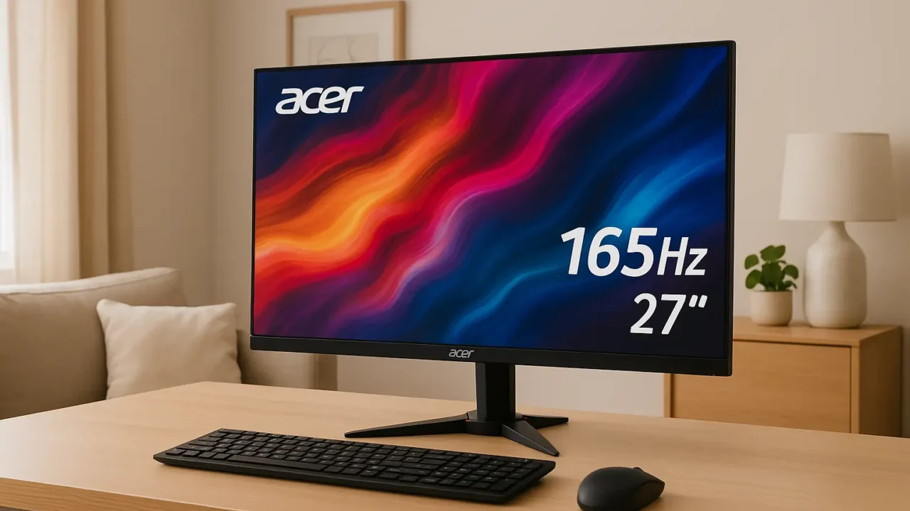 6 monitores Acer 165Hz 27 bons e baratos para comprar de olhos fechados em 2025