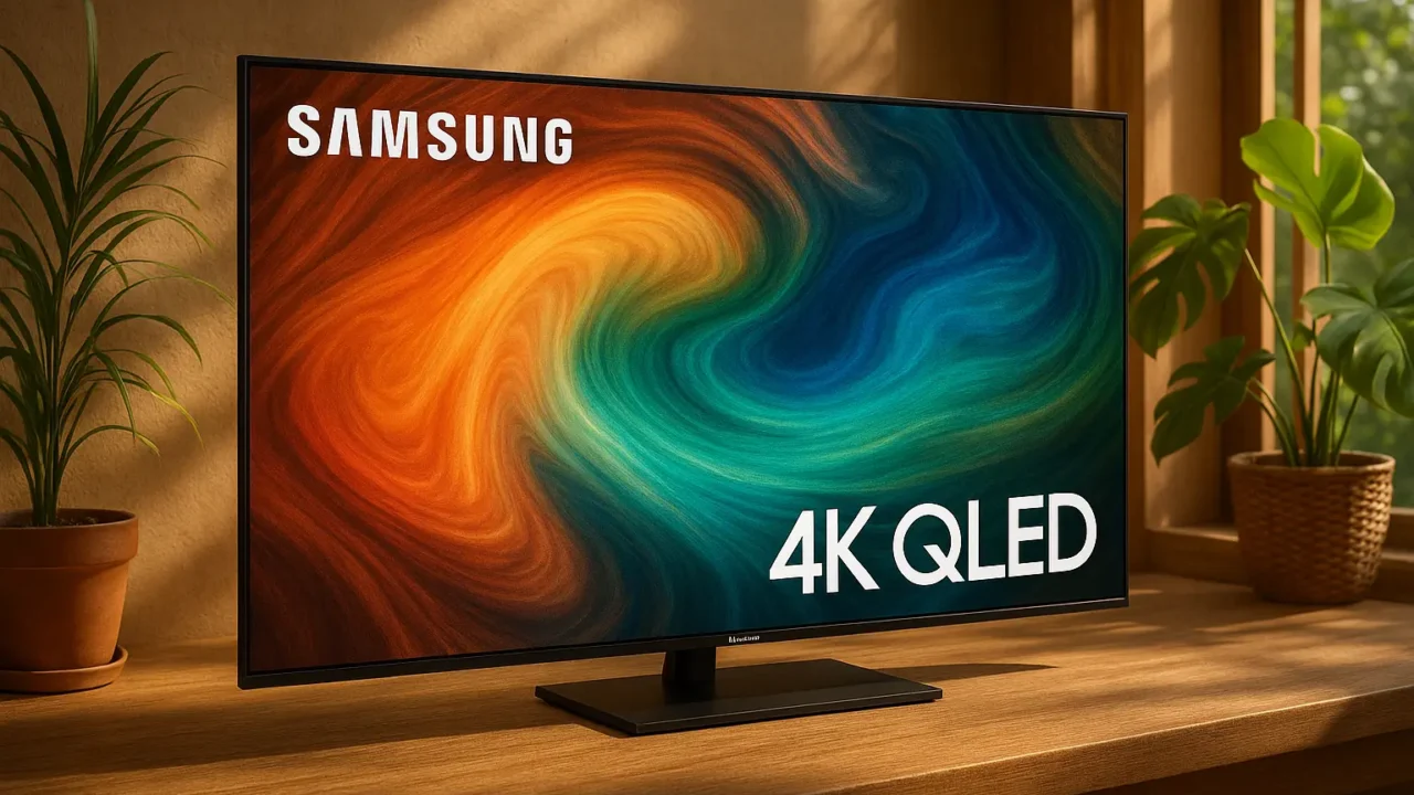6 TV Samsung 4K Q60 com desempenho turbinado para 2025