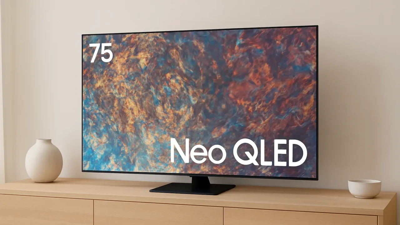 6 TVs 75" Neo QLED Samsung com desempenho turbinado