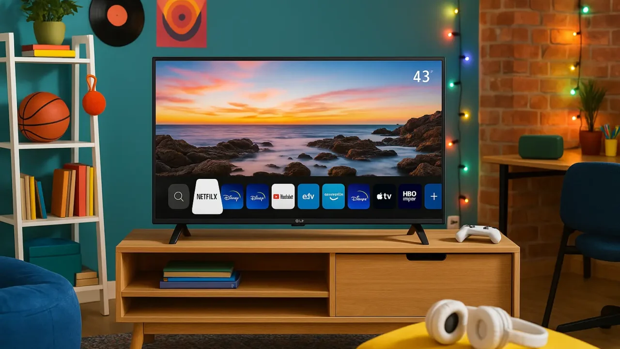 Smart TV 43 LG barato e confiável para qualquer bolso