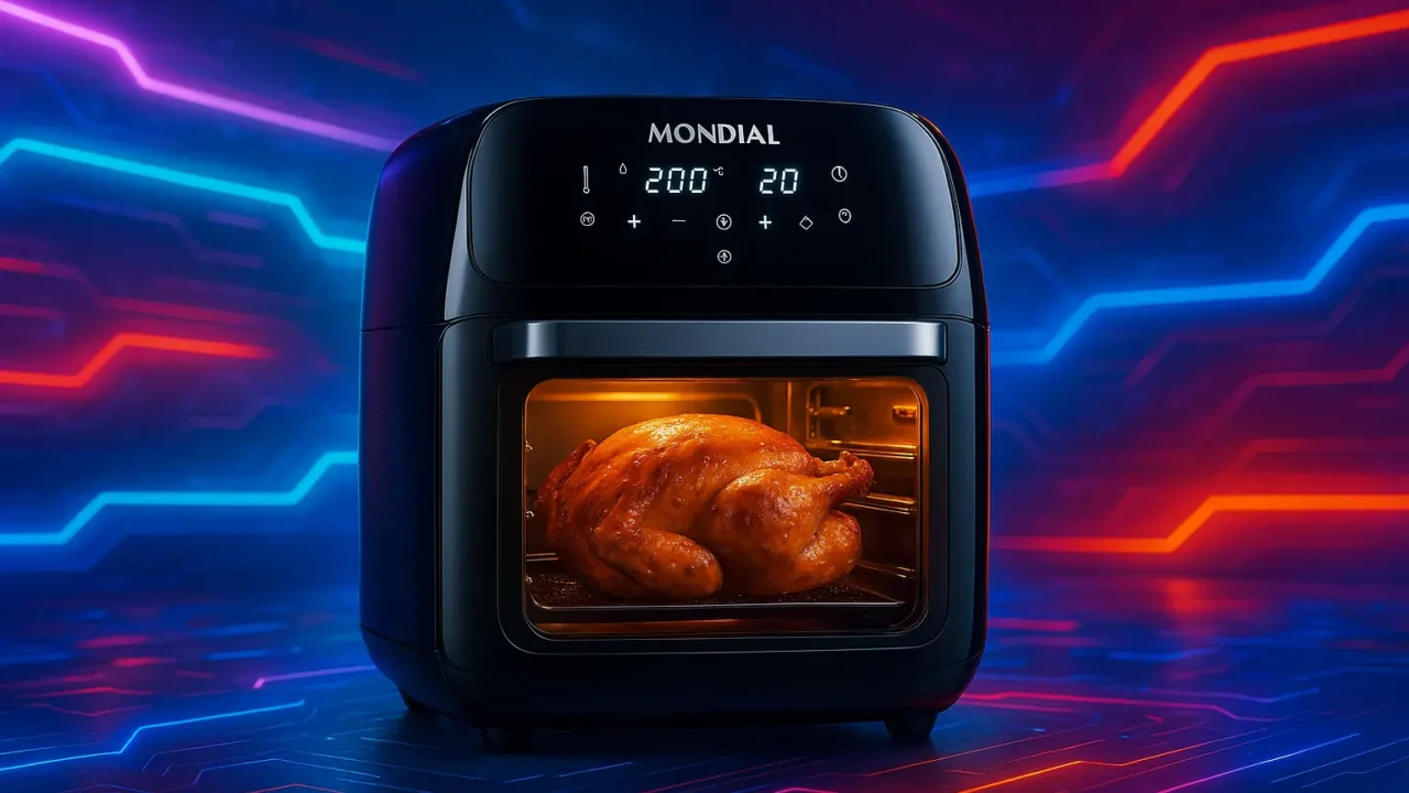 Descontos de até 48%: 6 fritadeira Air Fryer forno Oven 12 litros Mondial em oferta especial