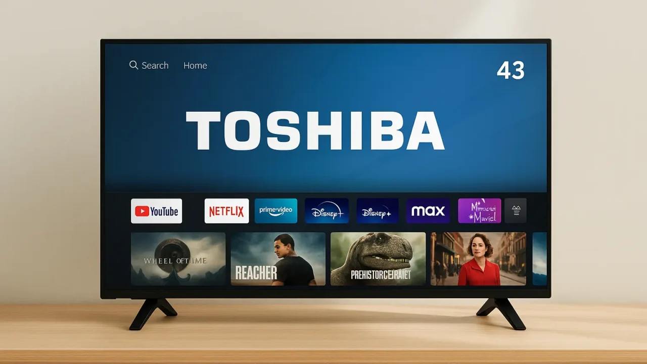 Toshiba smart TV 43 barato com alta avaliacao