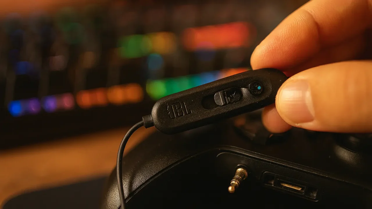 3 Fones de ouvido in-ear gamer JBL Quantum 50 Black