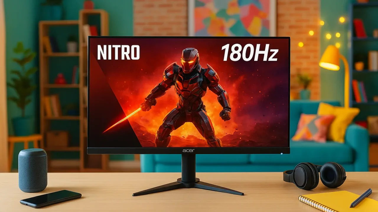 6 Monitores Acer Nitro 180Hz: fluidez gamer com desconto na Amazon