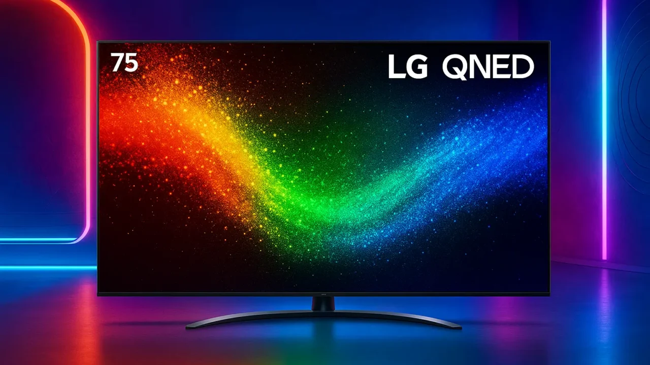 6 TV 75 LG QNED com design premium por preço justo em 2025