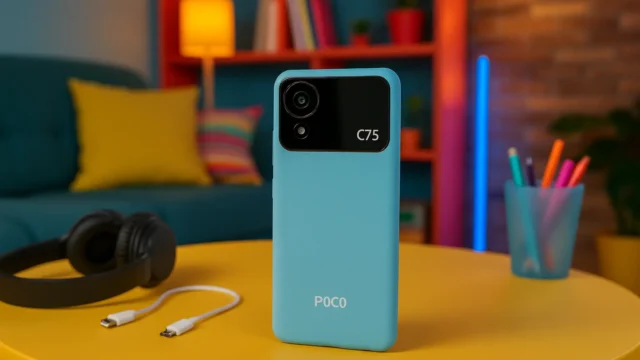 6 Poco C75 com design premium por preço justo em 2025