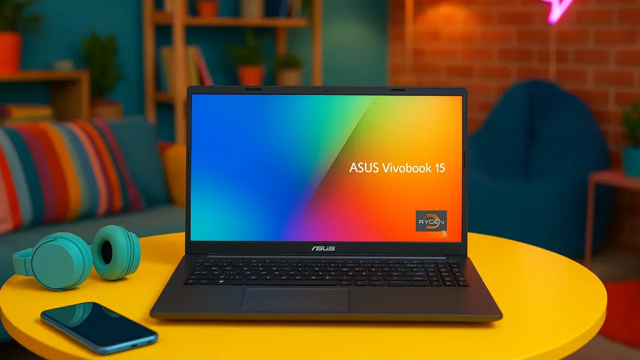 melhor ASUS VivoBook 15 Go Ryzen 5 com ótimo custo-benefício