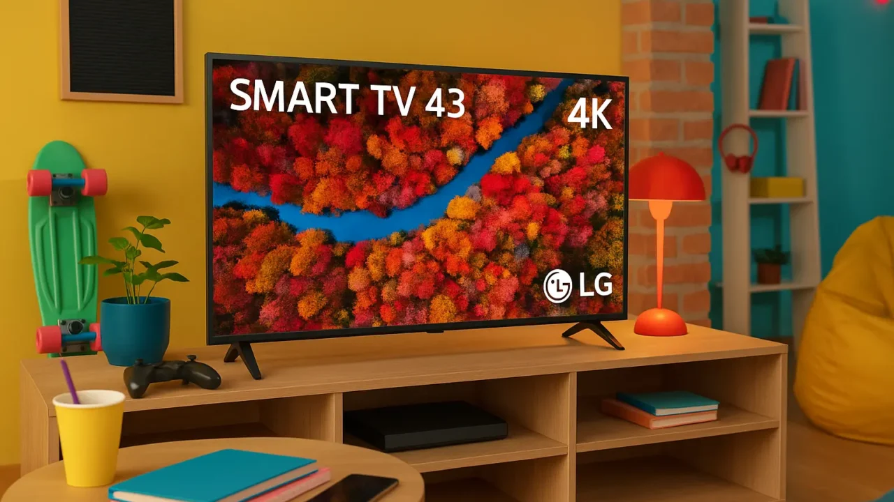 6 Smart TV 4K 43 LG com garantia estendida e suporte VIP em 2025