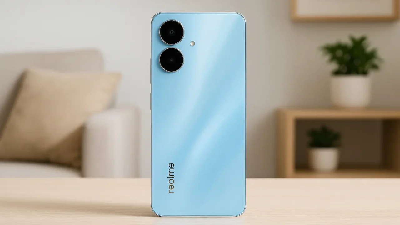 6 Realme C75x azul com garantia estendida e suporte VIP em 2025