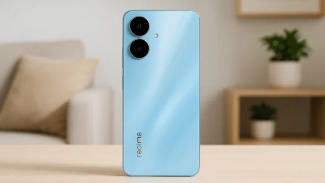 6 Realme C75x azul com garantia estendida e suporte VIP em 2025