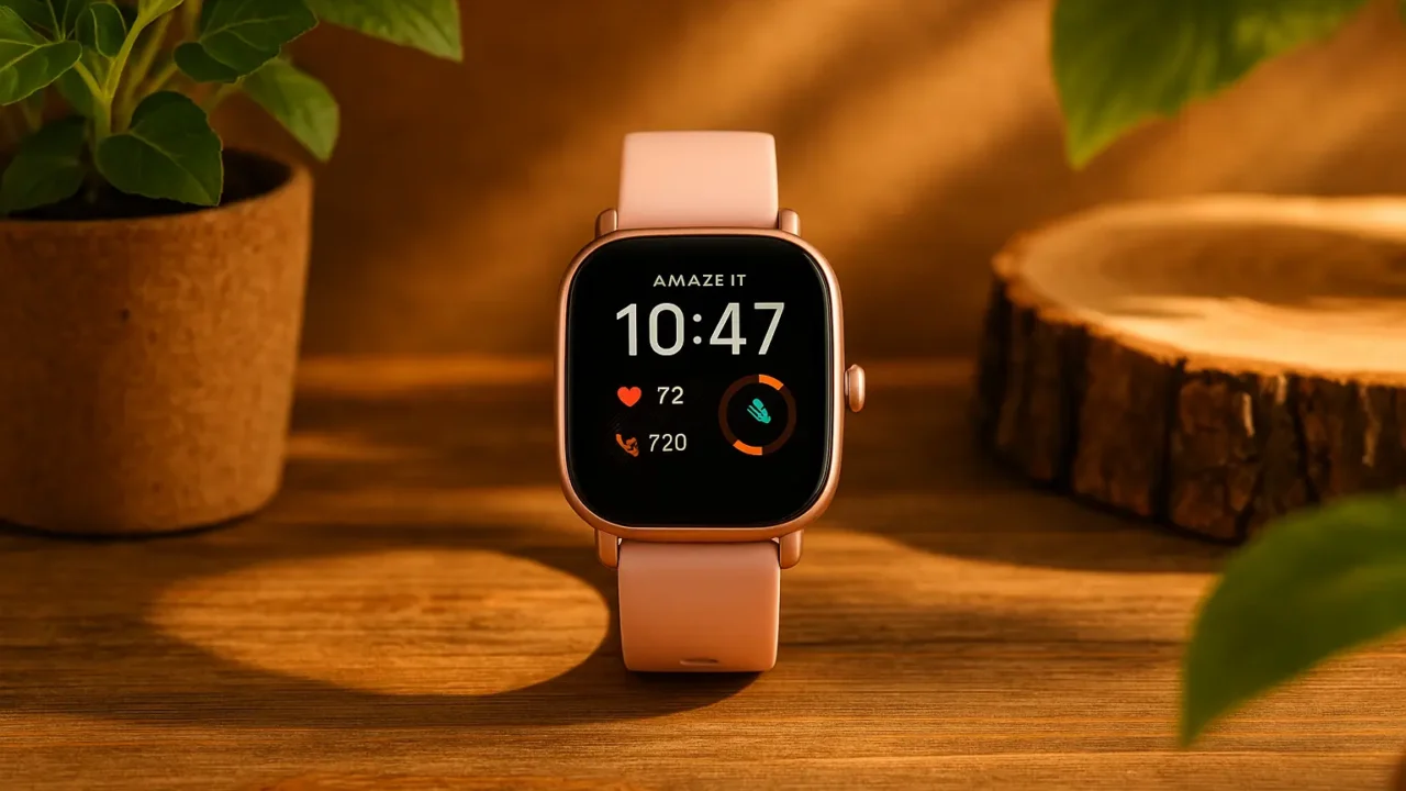 6 Amazfit GTS 4 Mini Rosa: estilo e tecnologia com desconto na Amazon