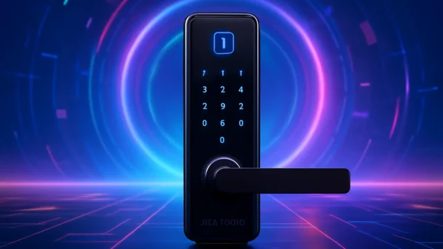 Melhor negócio: 3 Fechaduras Digitais Biométricas Kuanttum em oferta