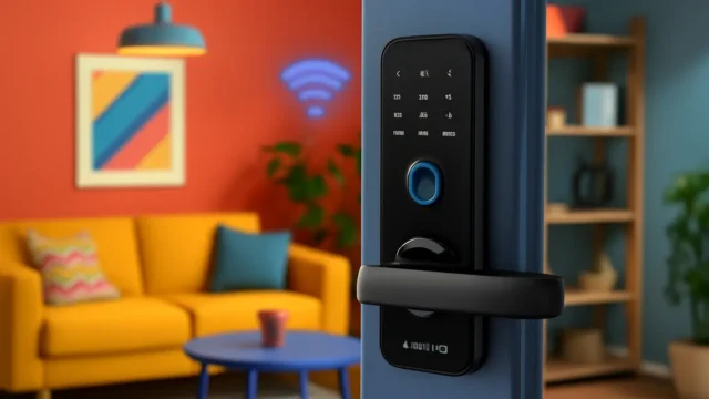 Fechadura Eletronica Digital Biométrica Smart Inteligente Kuanttum Kappa barata e confiável para todos os bolsos
