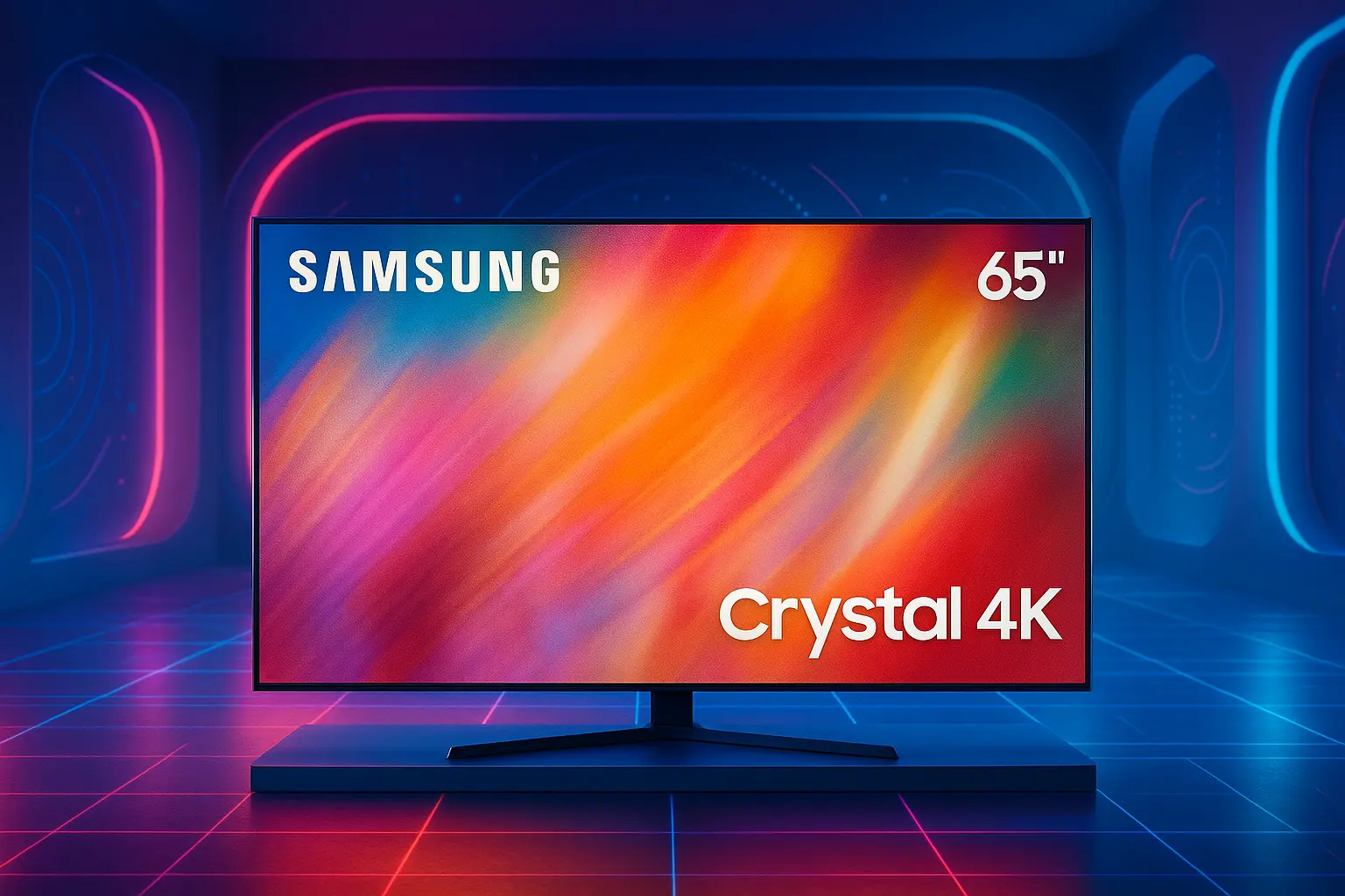 Melhor TV Samsung 65 polegadas Crystal UHD 4K com processador exclusivo