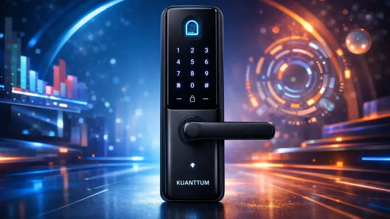 Guia rápido: 3 fechaduras digitais biométricas Kuanttum com recursos avançados