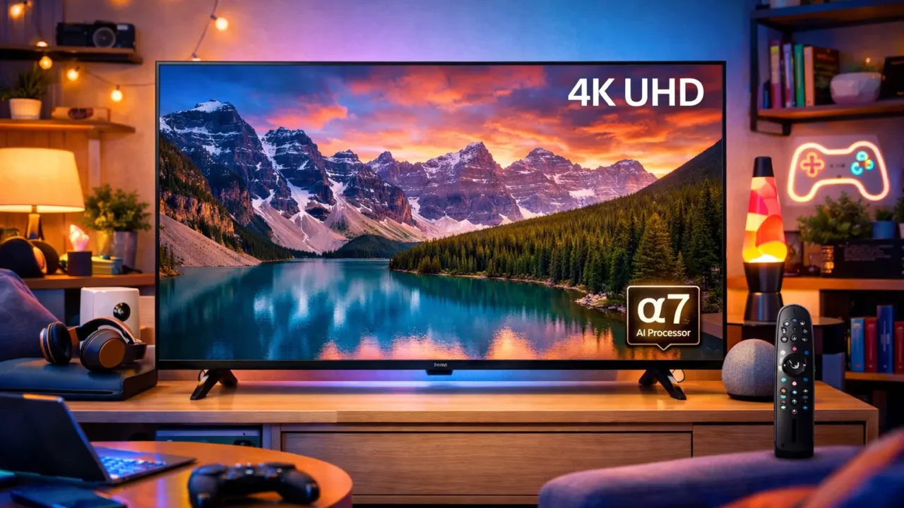 Melhor Smart TV 4K 55" LG UHD 55UA85 com Processador α7 AI Ger8