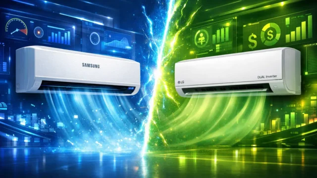 Samsung WindFree AI vs LG Dual Inverter Voice: Desempenho ou Economia?