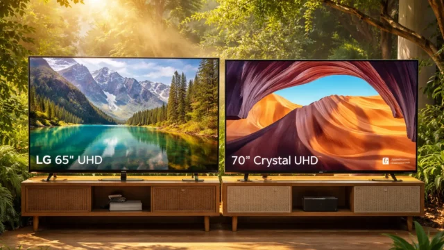 LG 65" UHD vs Samsung 70" Crystal UHD: Qual tela oferece mais?