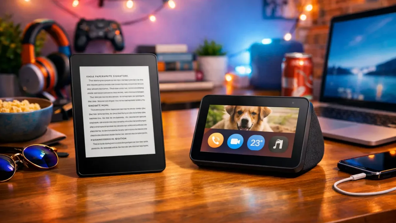 Kindle Paperwhite Signature Edition vs Echo Show 5: Qual oferece mais benefícios?