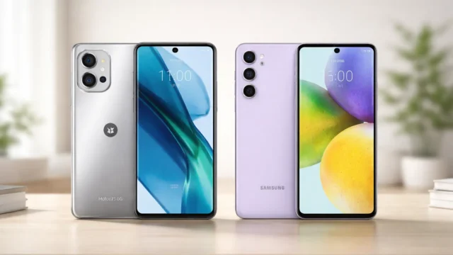 Motorola Moto G75 5G vs Samsung Galaxy A55 5G: Desempenho ou Câmera?