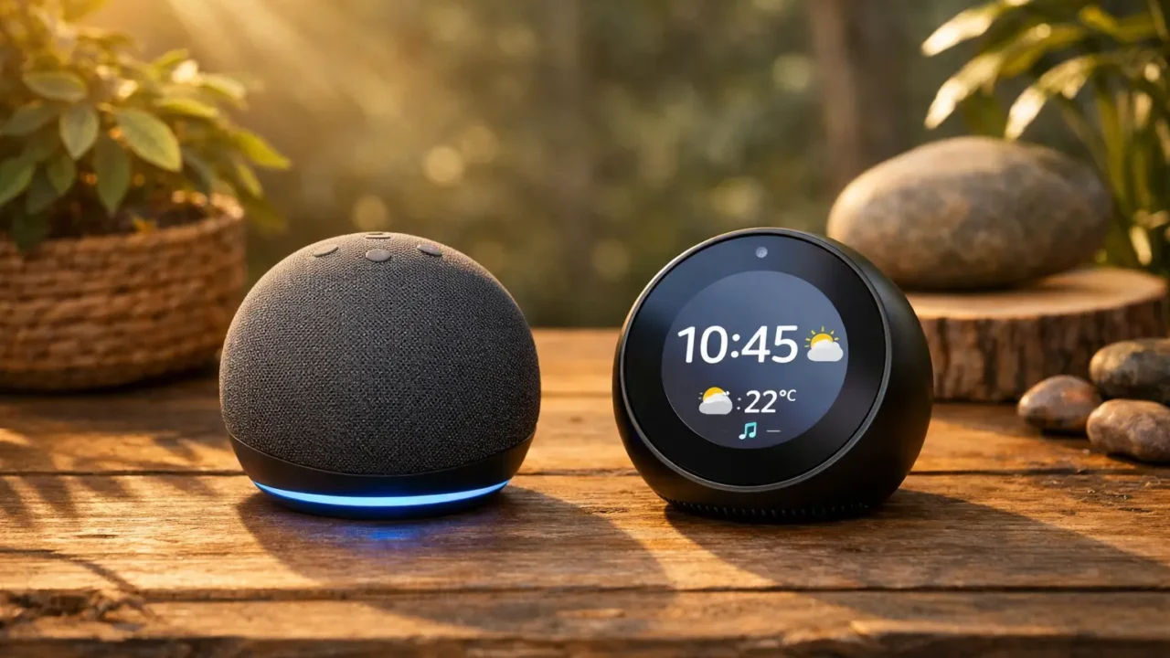 Echo Dot (Geração mais recente) vs Echo Spot: Som ou Funcionalidade?
