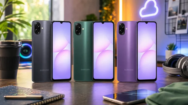Samsung Galaxy A07 256GB: 3 opções por cor e rotina