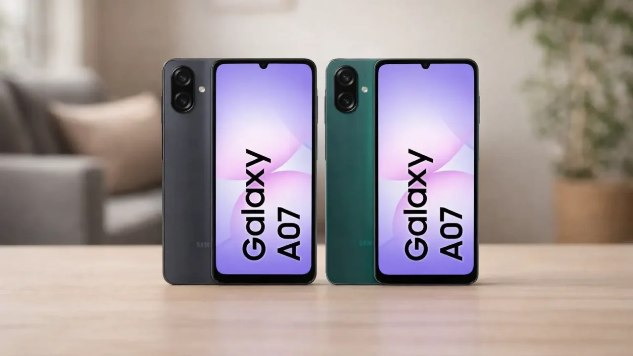 Celulares Samsung Galaxy A07: 2 opções de 128GB para escolher com clareza
