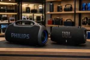 Philips Boombeat ou JBL Xtreme 4: festa ou portabilidade?