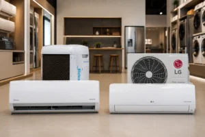 Midea Lite ou LG Dual Inverter AI Voice: onde a escolha muda?