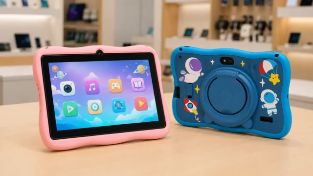 Antes de escolher um tablet infantil, veja se a versão azul ou rosa do ANJGG 7” vale mais para o uso diário das crianças