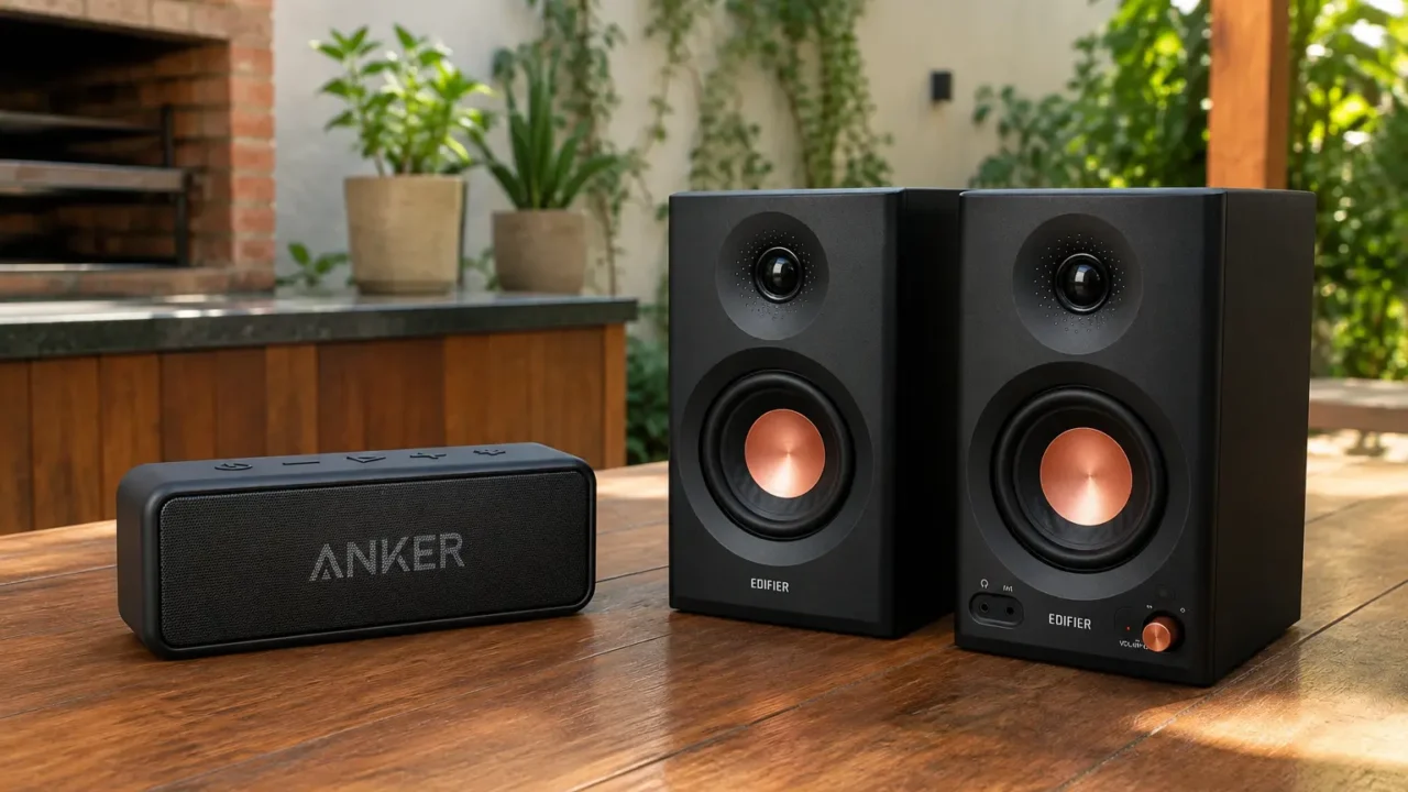 Soundcore 2 ou Edifier MR3: portátil ou áudio de mesa?