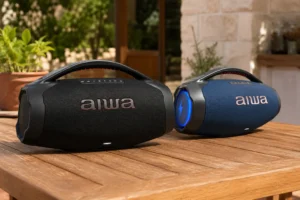 Boombox Plus preta ou Azul Meia Noite: discrição ou RGB