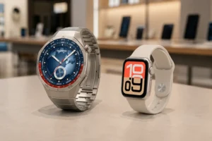 GT 5 Pro ou Apple Watch SE 3: bateria longa ou integração com iPhone