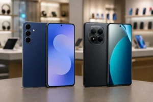 Galaxy S25 FE ou Redmi Note 15 Pro: software premium ou mais hardware