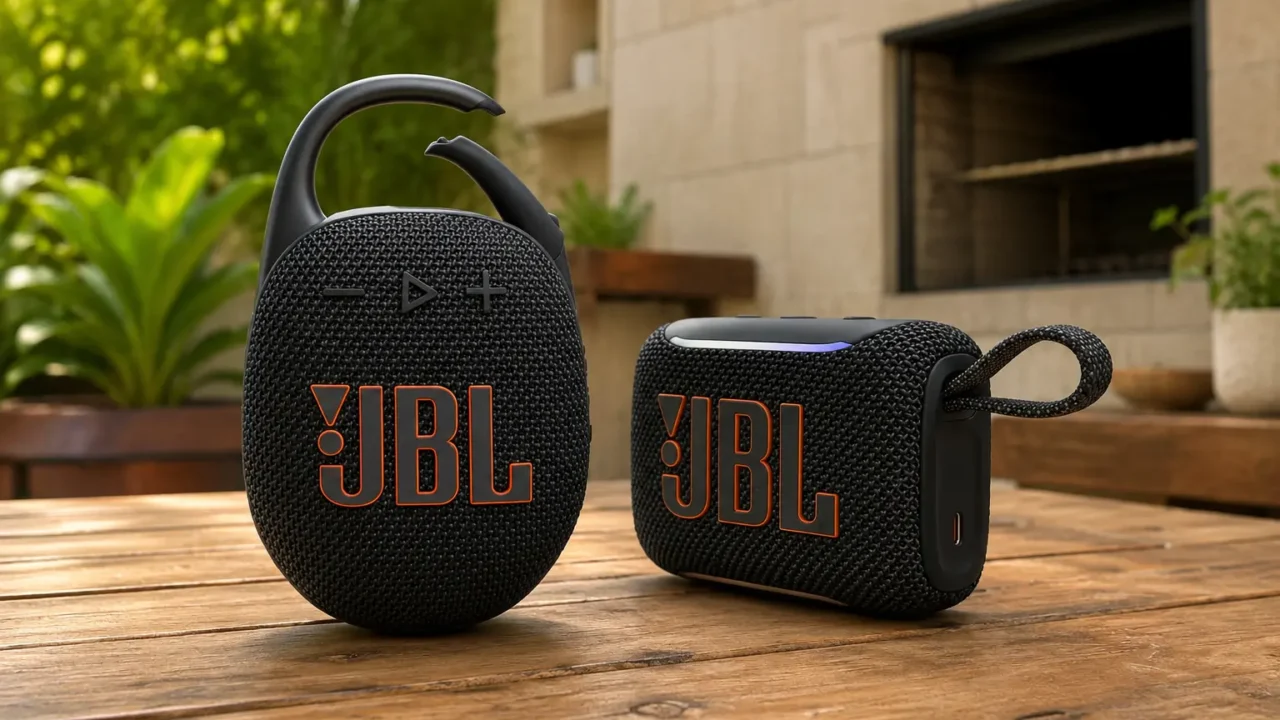 JBL Clip 5 ou Go 5: qual muda mais na forma de uso?