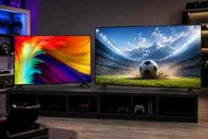 TCL P735 65 ou P8L 75: tamanho ou QLED 144Hz na sala?